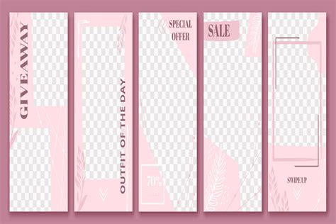 Pink Stories Template Graphic By Tartila Stock Creative Fabrica