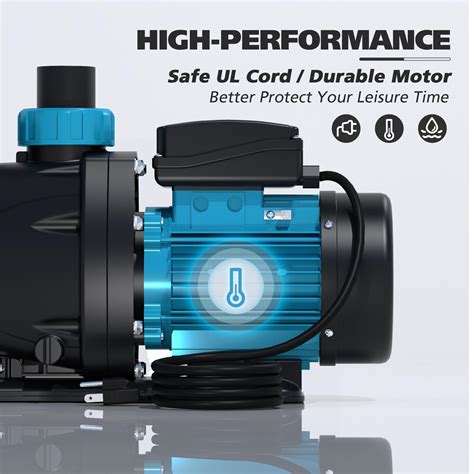 Bomgie Hp Pool Pump Inground With Timer Gph V Above Ground