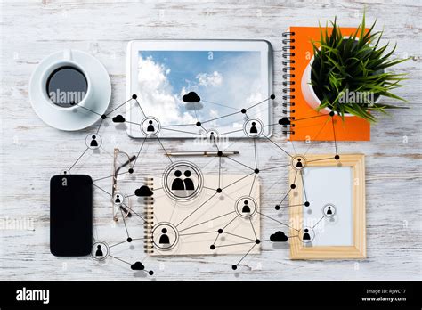 Networking And Social Communication Concepts Stock Photo Alamy