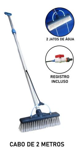 Vassoura Limpeza Placas Solares 30cm E Dois Jatos De Água Frete grátis