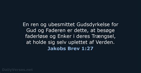 Jakobs Brev Bibelvers Da Dailyverses Net