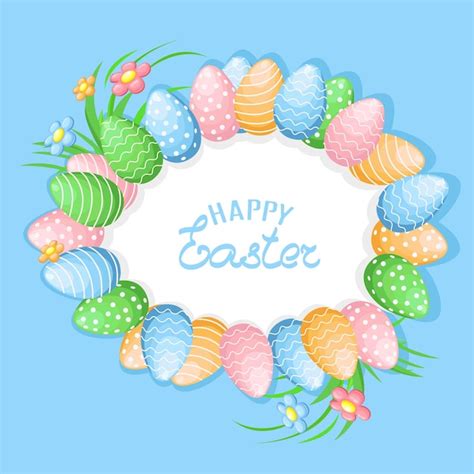 Joyeuses Pâques Vecteur Premium