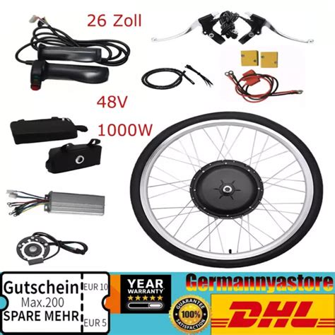 Zoll W V Elektrofahrrad Vorderrad Umbausatz E Bike Conversion