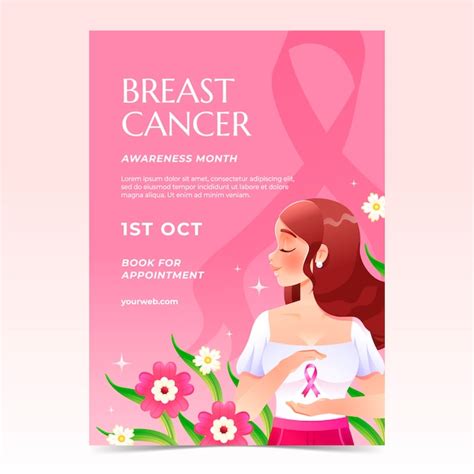 Premium Vector Breast Cancer Awareness Poster Template