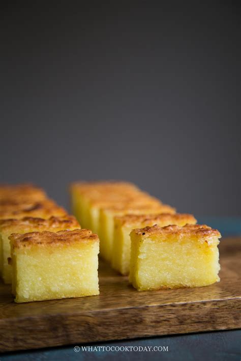 Bingka Ubi Kayu Baked Cassava Cake A Traditional Indonesian Cake Made With Grated Cassava And