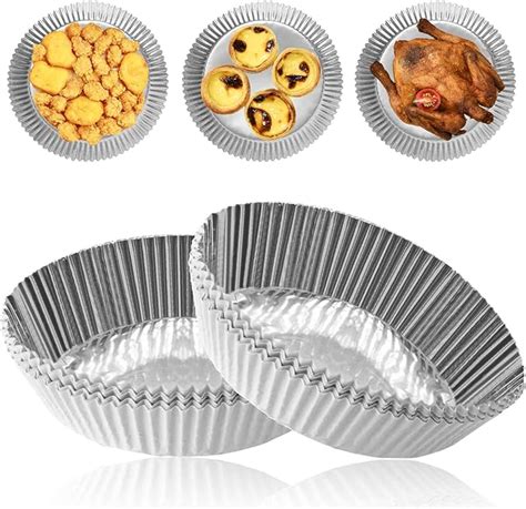 100 Pcs Aluminum Foil Air Fryer Liners Non Stick Air Fryer