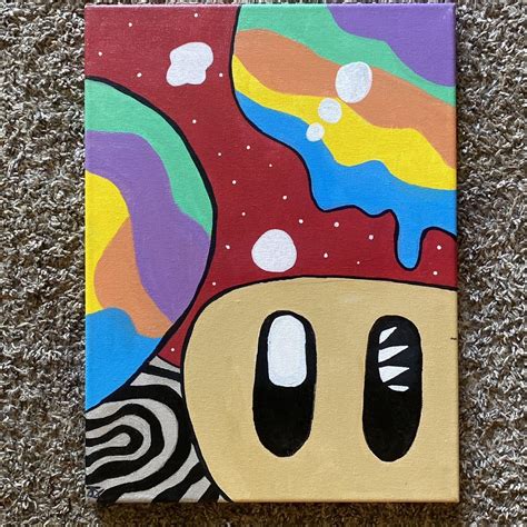 trippy toad painting #mariobros #toad #trippy - Depop