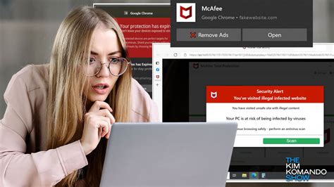 This Pop Up Warning You That Your McAfee Subscription Expired Is A Scam