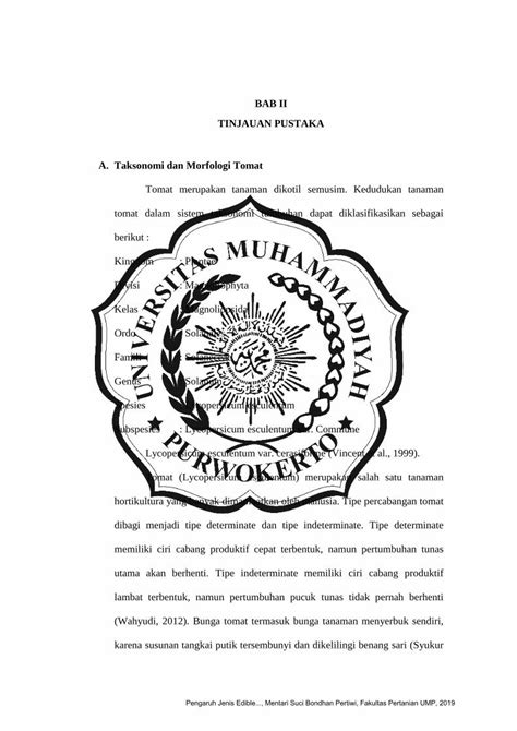 Pdf Bab Ii Tinjauan Pustaka A Taksonomi Dan Morfologi