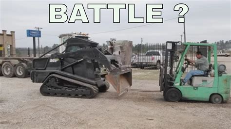 Skidsteer Vs Forklift Youtube