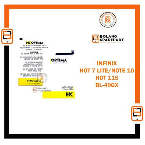 Jual Baterai Batre Infinix Hot Lite X B Hot S Nfc X B Note Lite X Note X