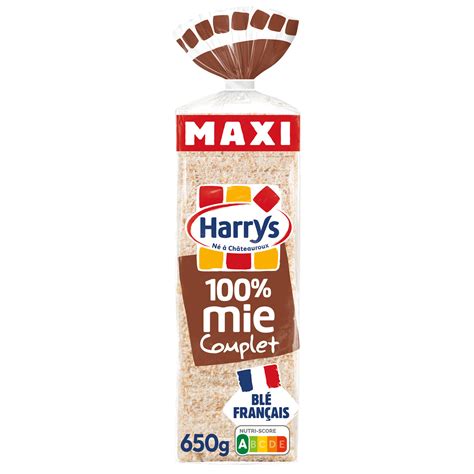 Pain De Mie Mie Complet Sans Cro Te Maxi Harrys Le Paquet De