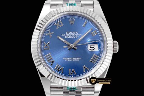 Rolex Datejust Azzurro Mavi Kadran Clean Factory Mm Jubile