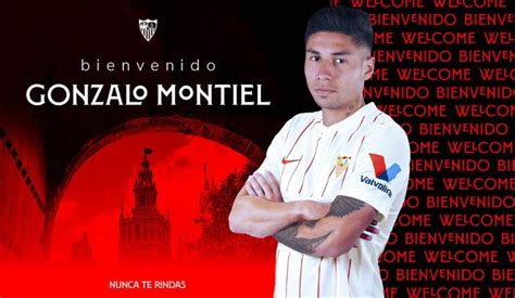 Sevilla presentó a Gonzalo Montiel como refuerzo