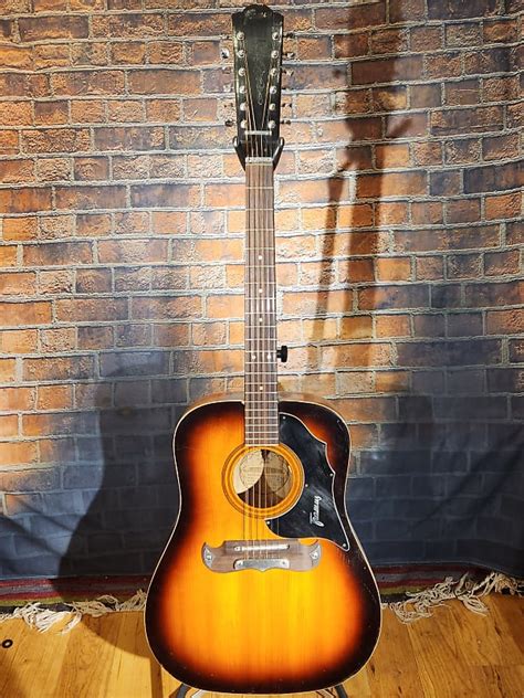 Framus 12 String Acoustic Guitar Texan Sunburst Reverb