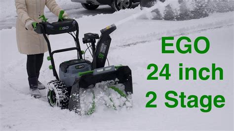 EGO 24 Inch 2 Stage Snow Blower Review YouTube