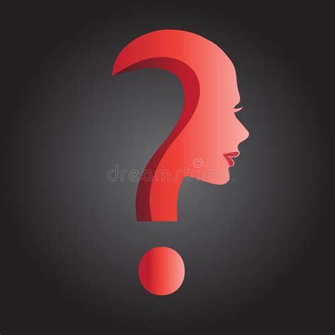 Silhouette Woman Question Mark Stock Illustrations 408 Silhouette