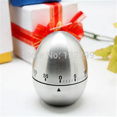 Stainless Steel Kitchen Timer Egg 60 Minute Countdown Cooking