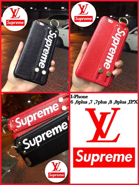 เคส IphoneX LV louis supreme Strap หลยส สายสอดมอ caseoutlet