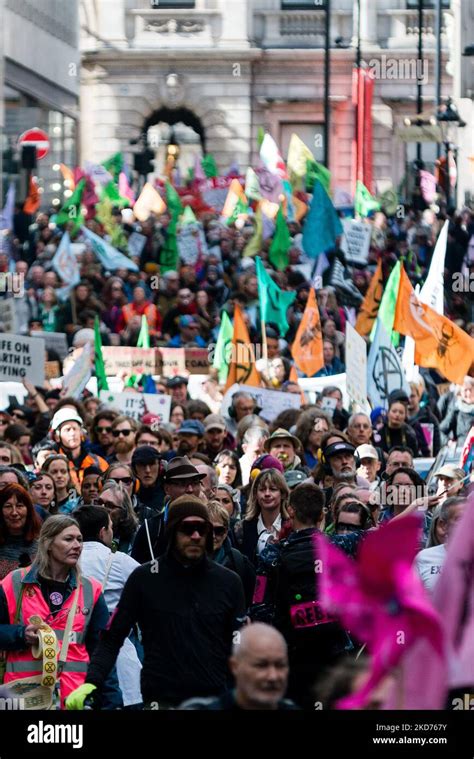 Extinction Rebellion Protesters Gather To Begin Their Spring 2022 Uk