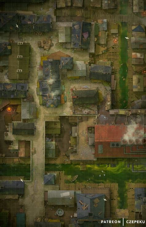 Slum District X Cze And Peku Dnd World Map Slums Dungeon Maps