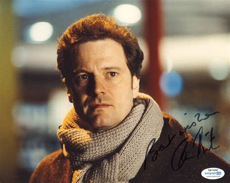 Colin Firth Love Actually Signed Autograph 8x10 Photo Acoa Outlaw