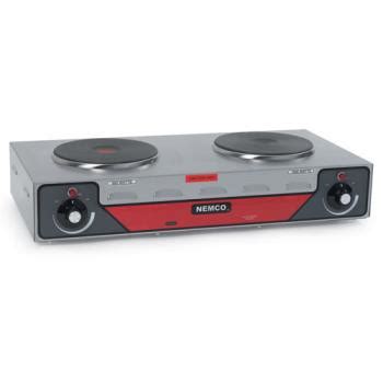 Nemco 6310 2 120V Horizontal Double Burner Hot Plate ETundra