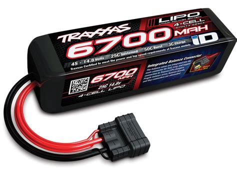 X-maxx 4s Traxxas TRA2890X Power Cell 6700mAh LiPo Battery w/ iD Conne – Jennys RC LLC