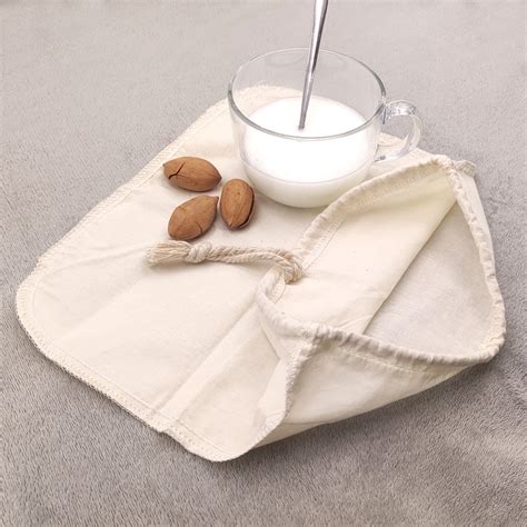 Food Grade Strainer Nylon Mesh Organic Hemp Cotton Nut Milk Bag China Bag And Milk Bag