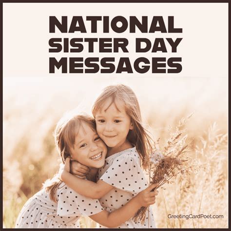 National Sisters Day Messages Straight From The Heart