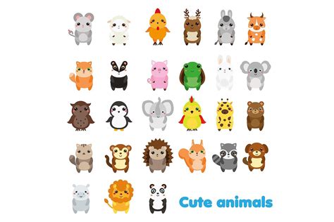 Cute animals icons | Animal icon, Cute animals, Cute