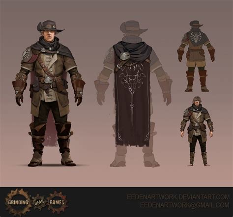 Outlaw Armour Set Jaan Van Eeden Character Design Fantasy Character