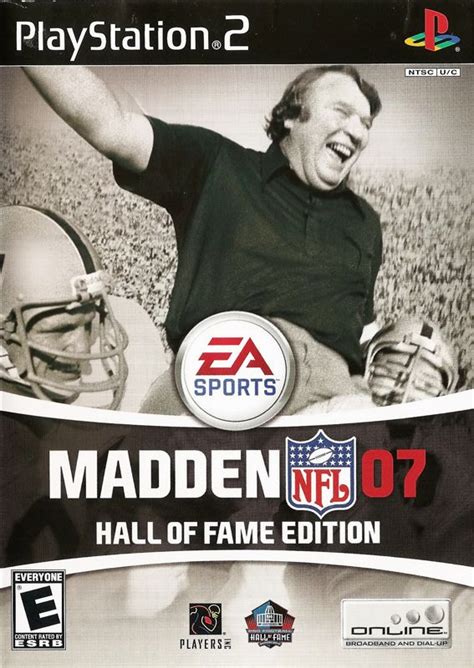 Madden NFL 07 (Hall of Fame Edition) (2006) PlayStation 2 box cover art ...