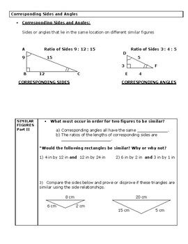 Similar Figures And Scale Drawings Mini Lesson By Jessica Solender