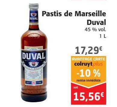 Promo Pastis De Marseille Duval Chez Colruyt ICatalogue Fr