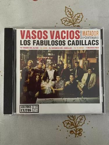 Cd Los Fabulosos Cadillacs Vasos Vacíos Año 1994 Nacional Meses Sin