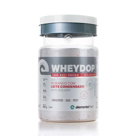 Wheydop Isolado Elemento Puro 900g Whey Isolado MBR Suplementos