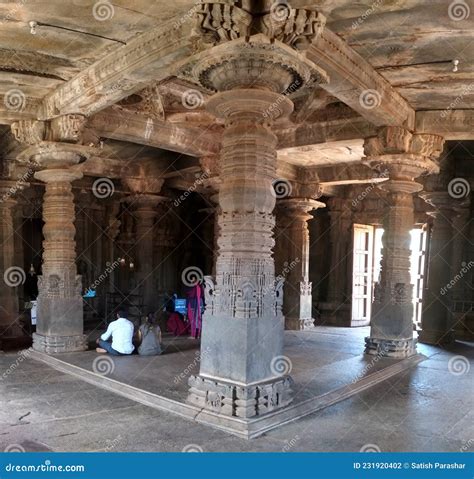 Beautifully Carved Pillar in Stone Editorial Photography - Image of ...
