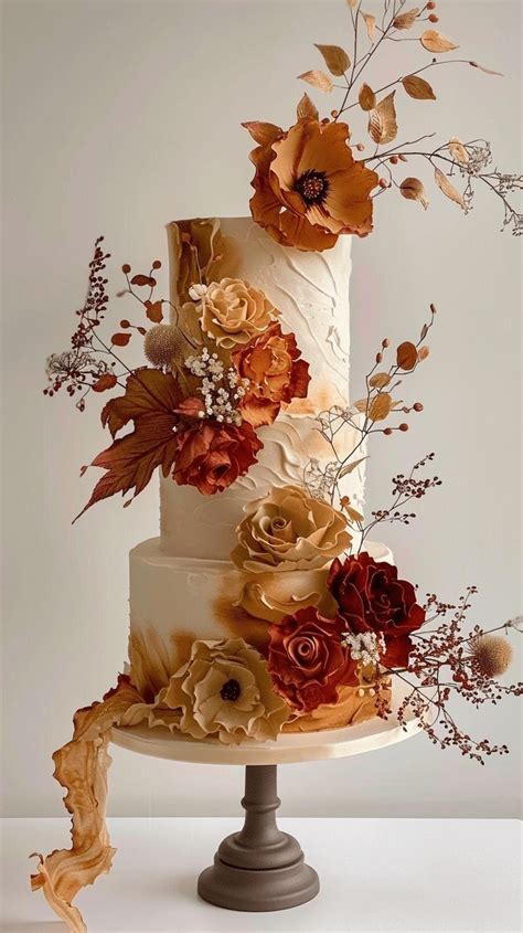 Pin By SANDRA NOVAK On Cake Decorating II In 2024 Fall Wedding Cakes