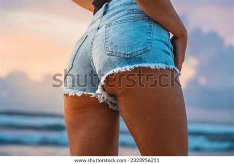 Hot Women Jean Shorts Photos And Images Shutterstock