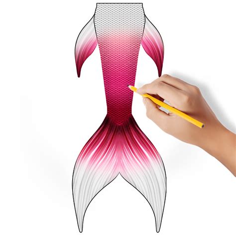 Custom Mermaid Tail Skin Two Oceans Mermaid Tails