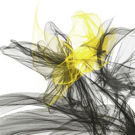 Entwine - Yellow And Gray Art Painting by Lourry Legarde - Fine Art America