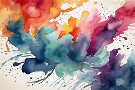 Premium Photo Abstract Handpainted Watercolor Background