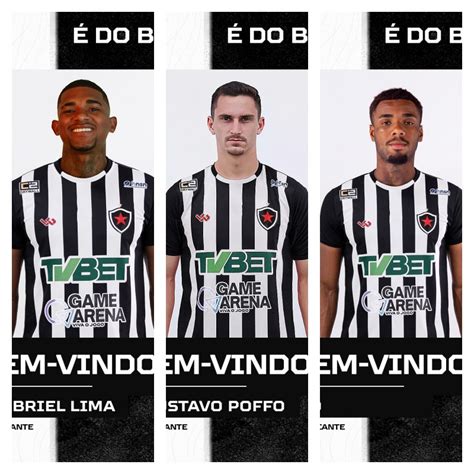 Botafogo contrata os atacantes Gabriel Lima Gustavo Poffo e Jô PB