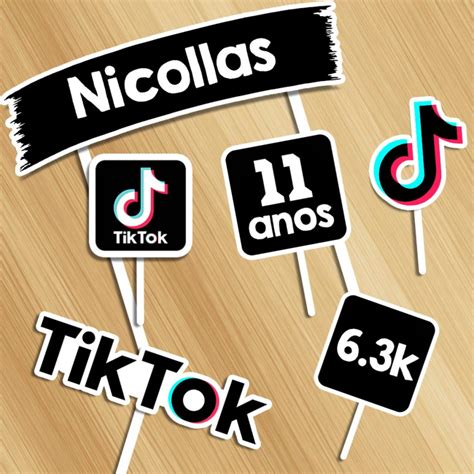 Topo De Bolo Tik Tok Blog Ana Giovanna