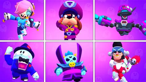 Toutes Les Animations Du Nouveau Brawler Et Des Nouveaux Skins