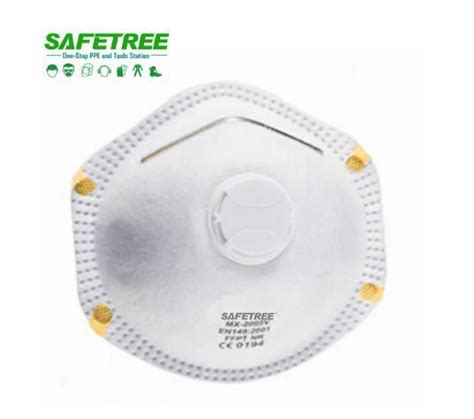 Ce En Ffp Safety Dust Face Mask With Valves Cup Shape Respirator