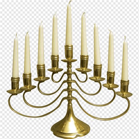 Menorah Candlestick Hanukkah Judaism Brass Light Fixture Candle