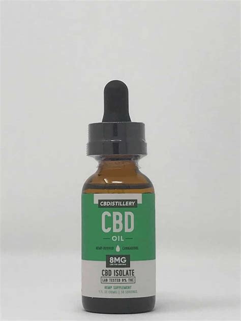 The CBDistillery THC Free Pure CBD Oil Tincture 250 Mg 30 Ml