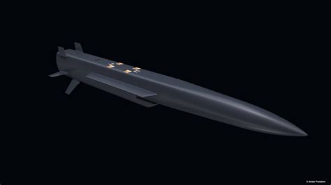 Supersonic Cruise Missile From MBDA - 3D Model by Akela Freedom